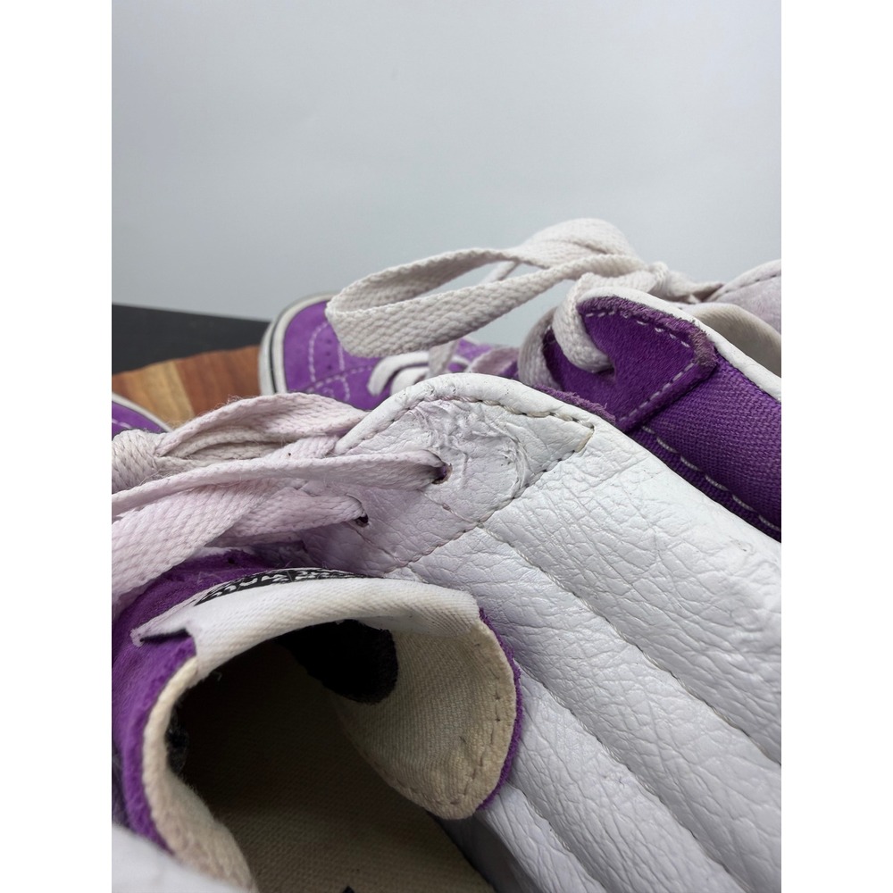 Vans Sk8-Hi Sneakers Womens 8.5 Purple Suede Canvas High Top Skate Shoes - Picture 4 of 9